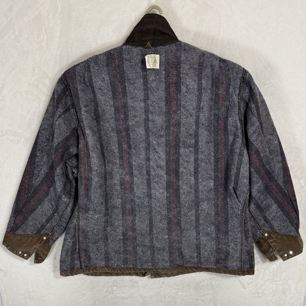 Vintage Carhartt Blanket Lined Chore Coat 2XL Brown Duck Canvas Work Jacket USA‎ - Picture 4 of 15
